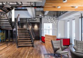 办公室拼花地板装饰设计效果图