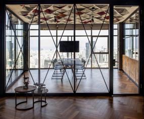 最新办公室地板拼花效果图