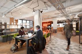 最新办公室地板拼花装饰实景图