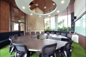 最新办公室地板拼花设计装修图片