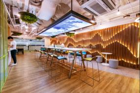 办公室地板拼花装饰图片