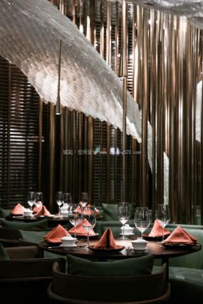 最新中式主题餐厅设计装修图片