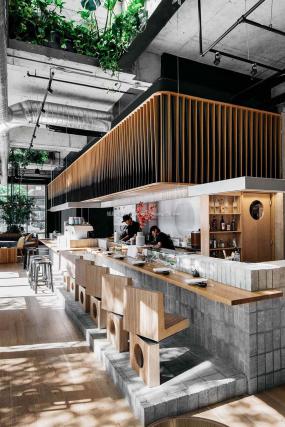 日式主题餐厅设计装修效果图片