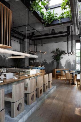 日式主题餐厅装修设计效果图