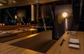 日式主题餐厅装潢效果图