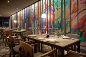 现代主题餐厅设计装饰效果图