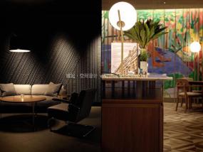 现代主题餐厅设计装修效果图片