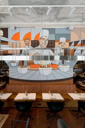 最新工业风格餐厅效果图