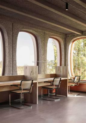 大型办公室布局装修高清效果图