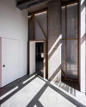 大型办公室布局装饰装修效果图