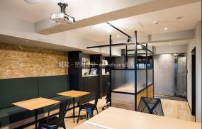 最新黑色调办公室装饰效果图片