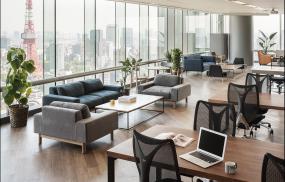 白色办公室装饰图