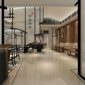 特色面馆装饰设计效果图片