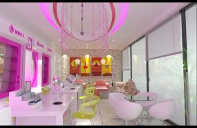 化妆美甲店设计装修图片