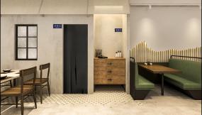 最新上海面馆设计装饰效果图片