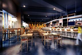 最新上海面馆设计装修图片