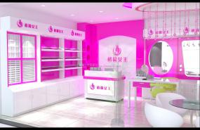 化妆美甲店设计装修效果图