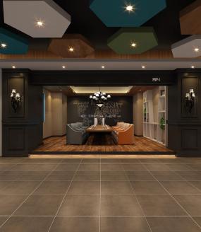 电竞网咖装潢设计效果图片