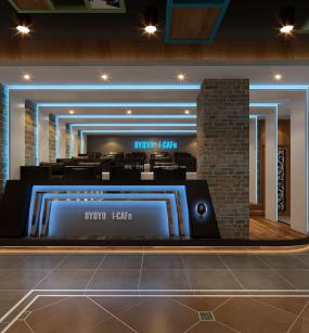 最新电竞网咖设计装饰效果图