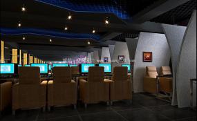 电竞网咖设计装饰效果图片