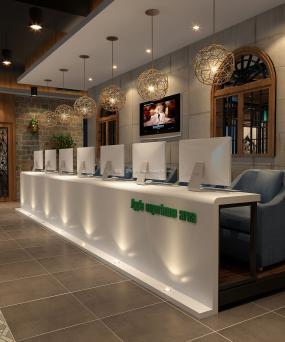 电竞网咖装修设计效果图片