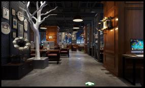 高档连锁网咖装修图片