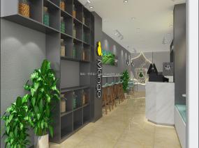 创意奶茶店装饰设计效果图片