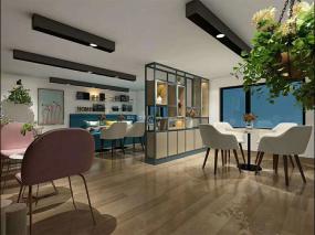 创意奶茶店装饰设计效果图