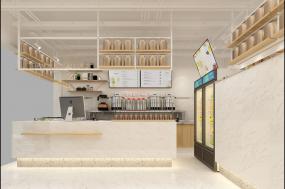 小型奶茶店设计装修效果图片