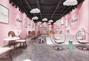 高档创意奶茶店装修图片