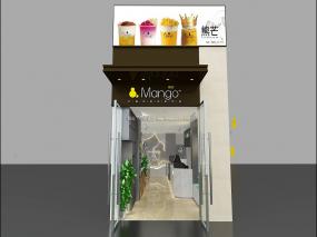 创意奶茶店设计装饰效果图片