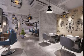 最新上海美发店设计装饰效果图