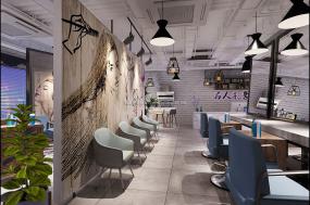 最新上海美发店装修设计效果图