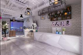 上海美发店装修设计效果图片