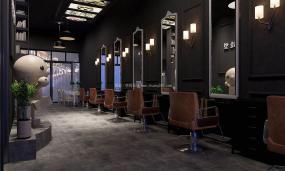 上海美发店装修效果图