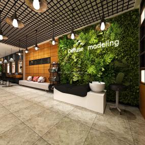 上海美发店设计装修图片