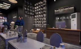 上海美发店装修装潢效果图