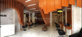 上海美发店装修设计效果图