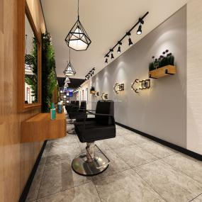 上海美发店设计装修效果图