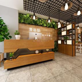 上海美发店设计装饰图片