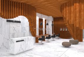 上海美发店装饰效果图片