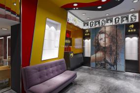 高档上海美发店装修效果图