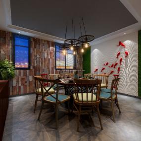 烤鱼店装修效果图片