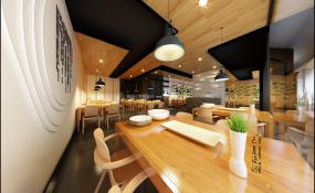 烤鱼店装饰效果图