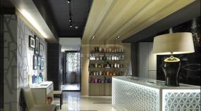 时尚美发店装修实景图片