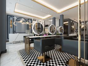 时尚美发店装修效果图