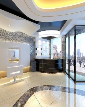 最新大型美发店效果图