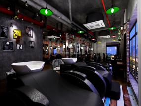 高端大型美发店装修图片