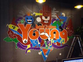 大型美发店装修实景图片