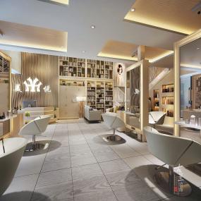最新大型美发店设计装修图片